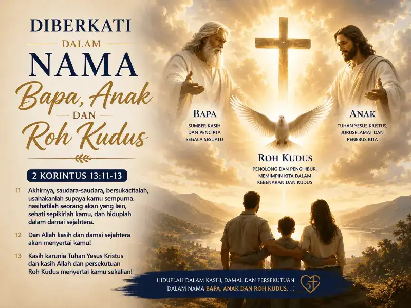 Diberkati dalam Nama Bapa, Anak dan Roh Kudus